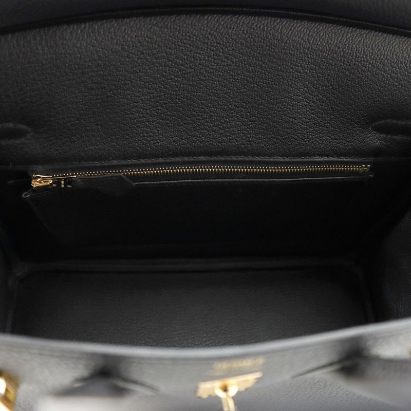 エルメス バーキン25 ブラック/ゴールド金具 トゴ K刻印 HERMES Birkin ハンドバッグ 黒