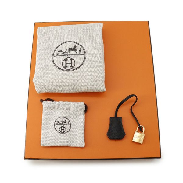 エルメス バーキン25 ブラック/ゴールド金具 トゴ K刻印 HERMES Birkin ハンドバッグ 黒