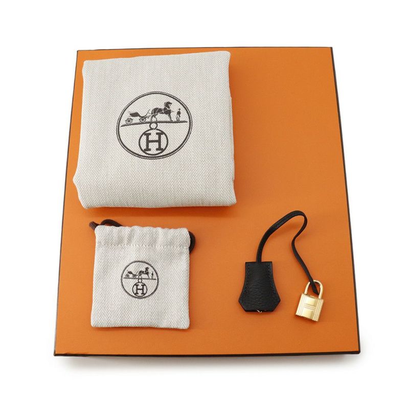 エルメス バーキン25 ブラック/ゴールド金具 トゴ K刻印 HERMES Birkin ハンドバッグ 黒