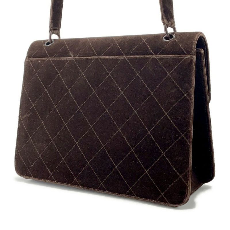 シャネル ショルダーバッグ マトラッセ ココマーク ベロア CHANEL バッグ