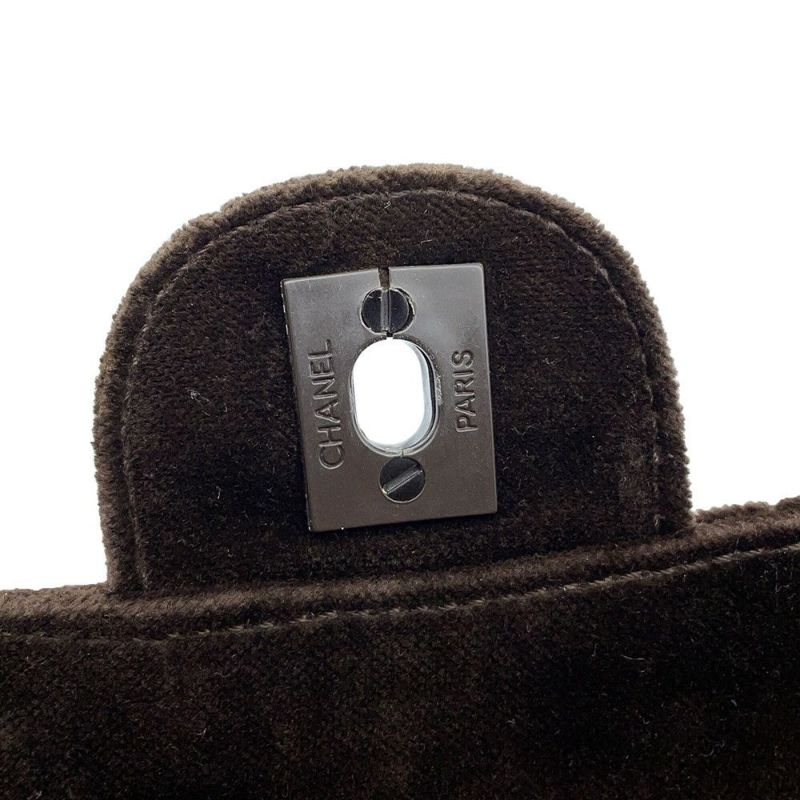 シャネル ショルダーバッグ マトラッセ ココマーク ベロア CHANEL バッグ