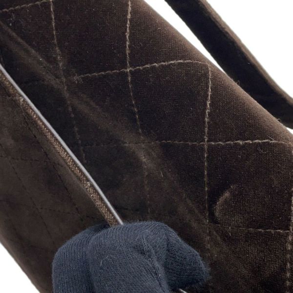 シャネル ショルダーバッグ マトラッセ ココマーク ベロア CHANEL バッグ