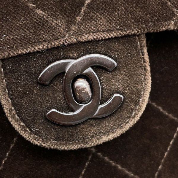 シャネル ショルダーバッグ マトラッセ ココマーク ベロア CHANEL バッグ