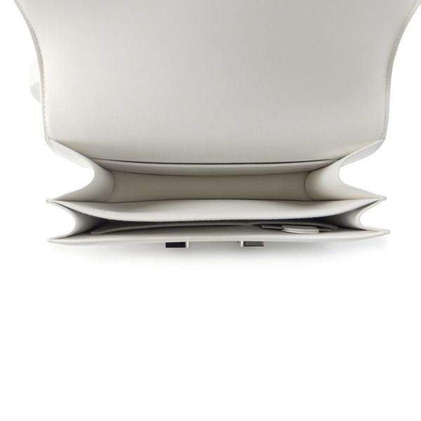 エルメス ミニ コンスタンス3 ミロワール ニューホワイト/グリシマン/シルバー金具 エバーカラー/アリゲーターシャイン W刻印