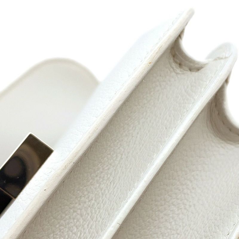 エルメス ミニ コンスタンス3 ミロワール ニューホワイト/グリシマン/シルバー金具 エバーカラー/アリゲーターシャイン W刻印