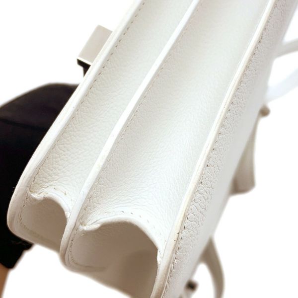 エルメス ミニ コンスタンス3 ミロワール ニューホワイト/グリシマン/シルバー金具 エバーカラー/アリゲーターシャイン W刻印