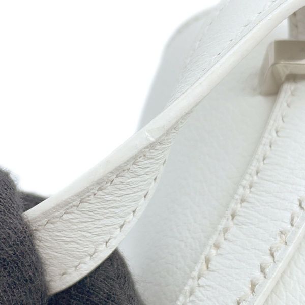 エルメス ミニ コンスタンス3 ミロワール ニューホワイト/グリシマン/シルバー金具 エバーカラー/アリゲーターシャイン W刻印