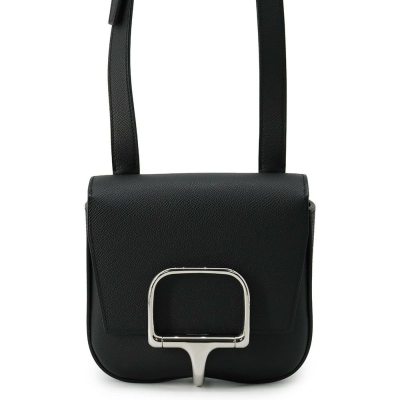 エルメス デッラ・カヴァッレリア ミニ ブラック/ゴールド金具 エプソン B刻印 HERMES 黒