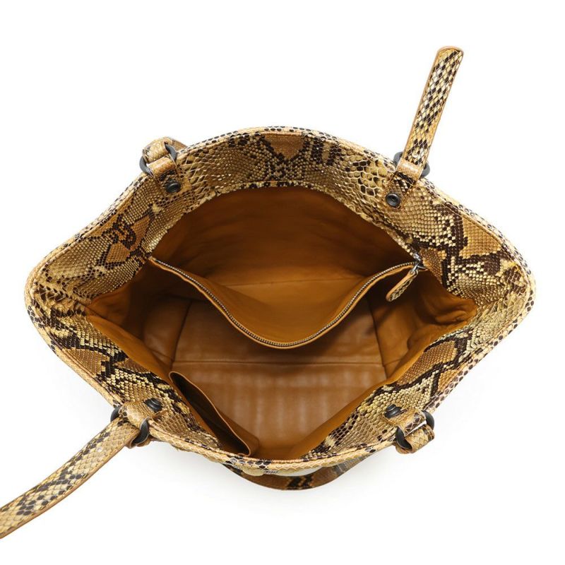 ボッテガヴェネタ トートバッグ ストライプ ベロア パイソン BOTTEGA VENETA バッグ