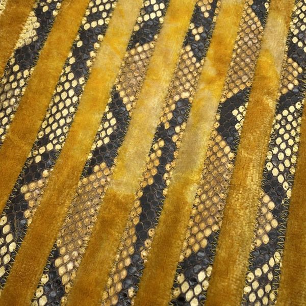 ボッテガヴェネタ トートバッグ ストライプ ベロア パイソン BOTTEGA VENETA バッグ