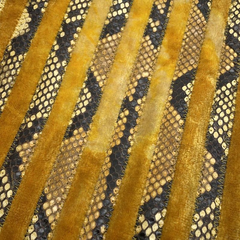 ボッテガヴェネタ トートバッグ ストライプ ベロア パイソン BOTTEGA VENETA バッグ