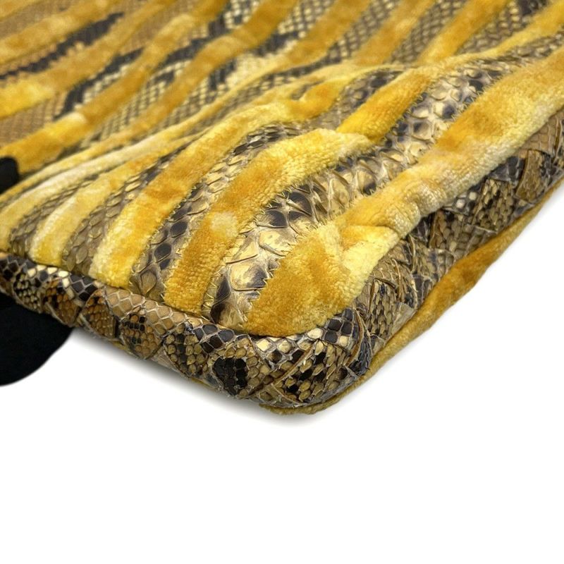 ボッテガヴェネタ トートバッグ ストライプ ベロア パイソン BOTTEGA VENETA バッグ