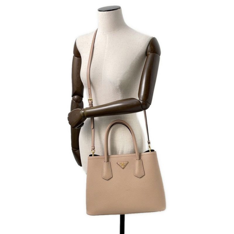 プラダ トートバッグ ドゥーブレ スモールバッグ レザー 1BG887 PRADA 2wayショルダーバッグ