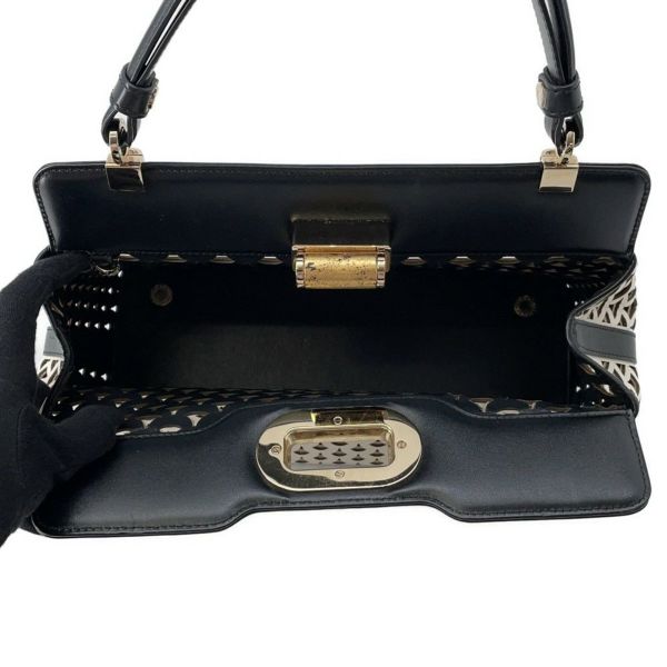 ブルガリ ハンドバッグ イザベラ・ロッセリーニ ディーヴァ BVLGARI 2way 白 黒