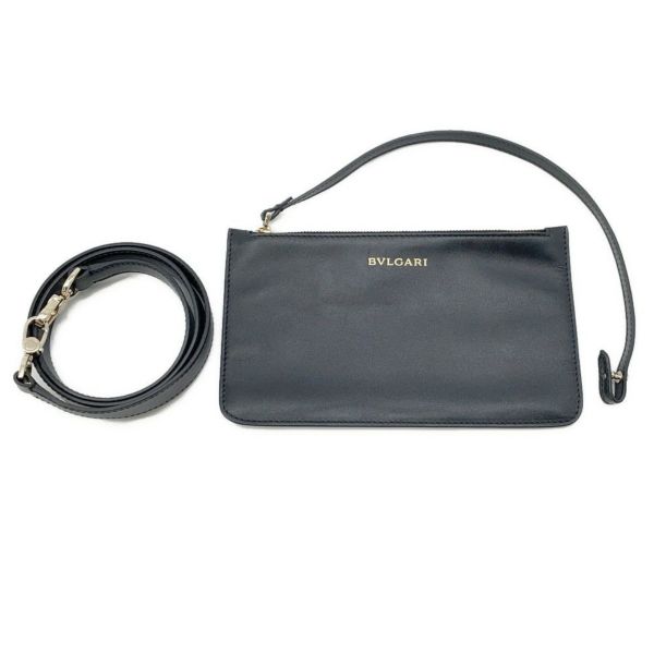 ブルガリ ハンドバッグ イザベラ・ロッセリーニ ディーヴァ BVLGARI 2way 白 黒