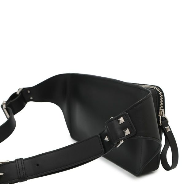 ヴァレンティノ・ガラヴァーニ ボディバッグ VLTNロゴ 3Y2B0719WJW VALENTINO ベルトバッグ 黒 レインボー