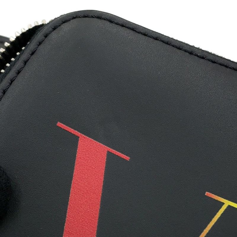 ヴァレンティノ・ガラヴァーニ ボディバッグ VLTNロゴ 3Y2B0719WJW VALENTINO ベルトバッグ 黒 レインボー