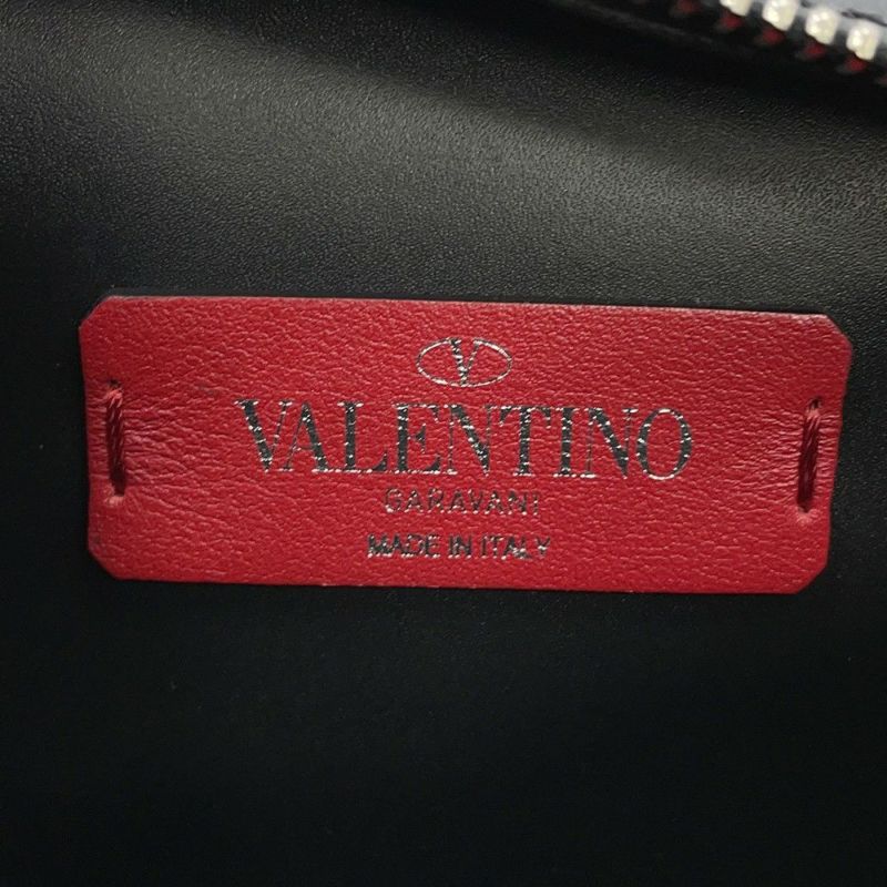 ヴァレンティノ・ガラヴァーニ ボディバッグ VLTNロゴ 3Y2B0719WJW VALENTINO ベルトバッグ 黒 レインボー