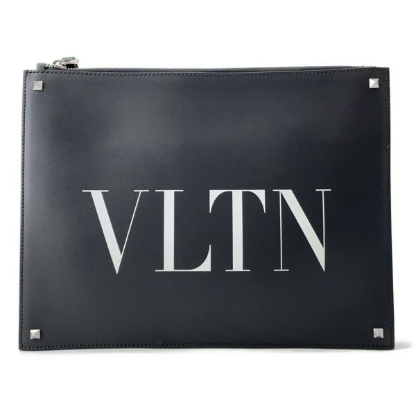 ヴァレンティノ・ガラヴァーニ クラッチバッグ VLTN スタッズ WY2B0692WJW0NI VALENTINO 黒