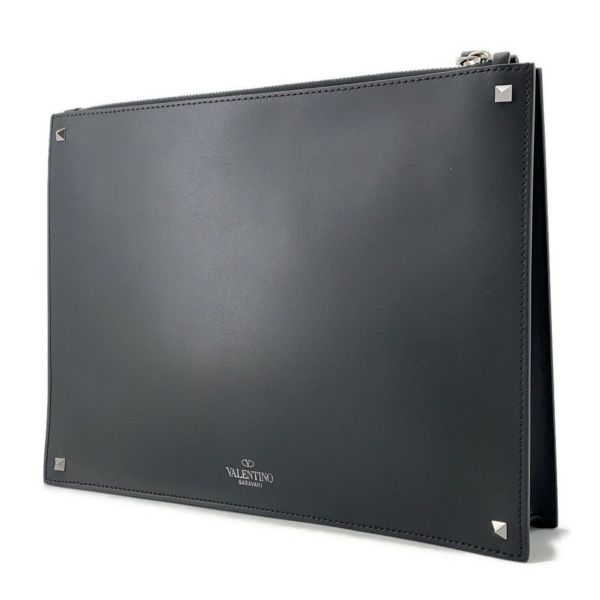 ヴァレンティノ・ガラヴァーニ クラッチバッグ VLTN スタッズ WY2B0692WJW0NI VALENTINO 黒