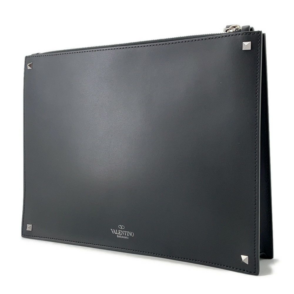ヴァレンティノ・ガラヴァーニ クラッチバッグ VLTN スタッズ WY2B0692WJW0NI VALENTINO 黒
