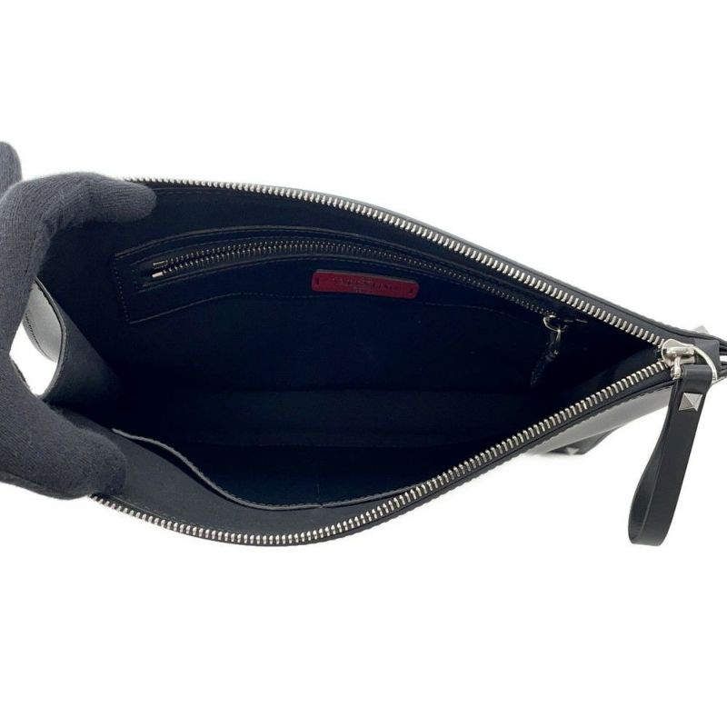 ヴァレンティノ・ガラヴァーニ クラッチバッグ VLTN スタッズ WY2B0692WJW0NI VALENTINO 黒