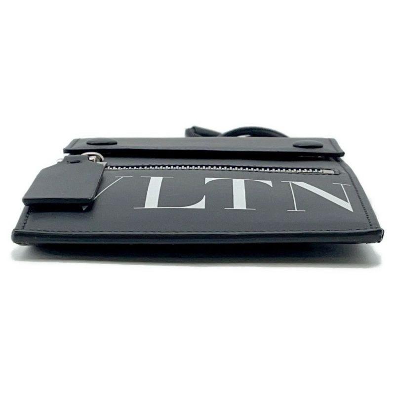 ヴァレンティノ・ガラヴァーニ ショルダーバッグ VLTN ネックポーチ レザー UY2P0Q83LVN VALENTINO 黒