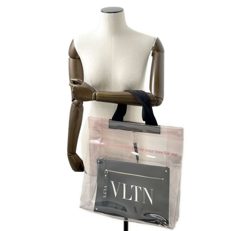 ヴァレンティノガラヴァーニ トートバッグ ビニール VALENTINO クリア