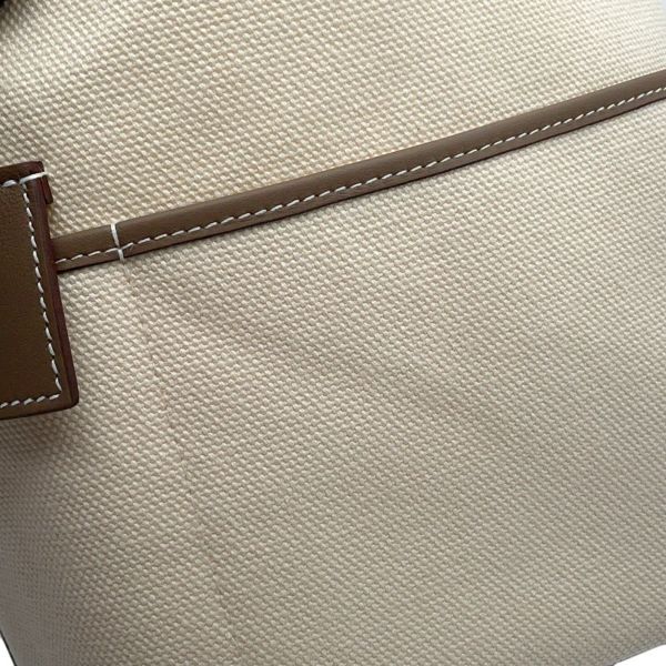 エルメス ハンドバッグ ピコタンロックPM カーゴ エクリュ/エトゥープ/シルバー金具 トワルゴエラン/スイフト K刻印