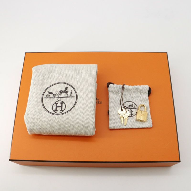 エルメス ハンドバッグ ピコタンロックPM カーゴ エクリュ/エトゥープ/シルバー金具 トワルゴエラン/スイフト K刻印