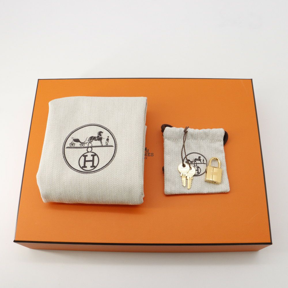 エルメス ハンドバッグ ピコタンロックPM カーゴ エクリュ/エトゥープ/シルバー金具 トワルゴエラン/スイフト K刻印