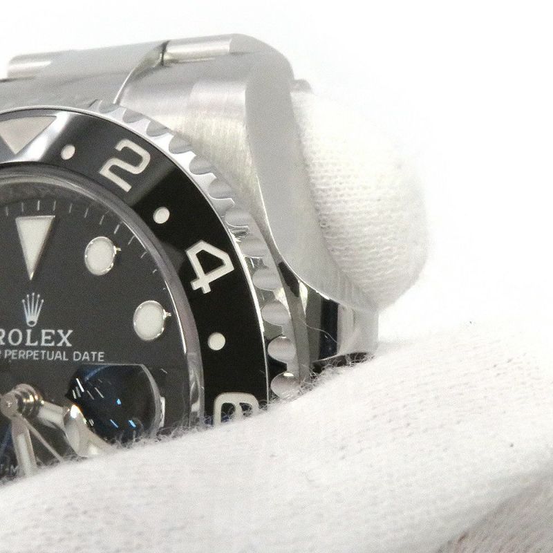ロレックス GMTマスター2 デイト ランダムシリアル ルーレット 126710BLNR ROLEX 腕時計 黒文字盤