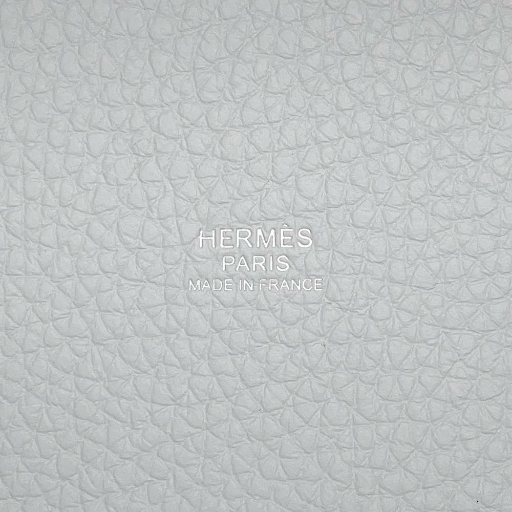 エルメス ハンドバッグ ピコタンロックPM ブルーペール/シルバー金具 トリヨンクレマンス B刻印