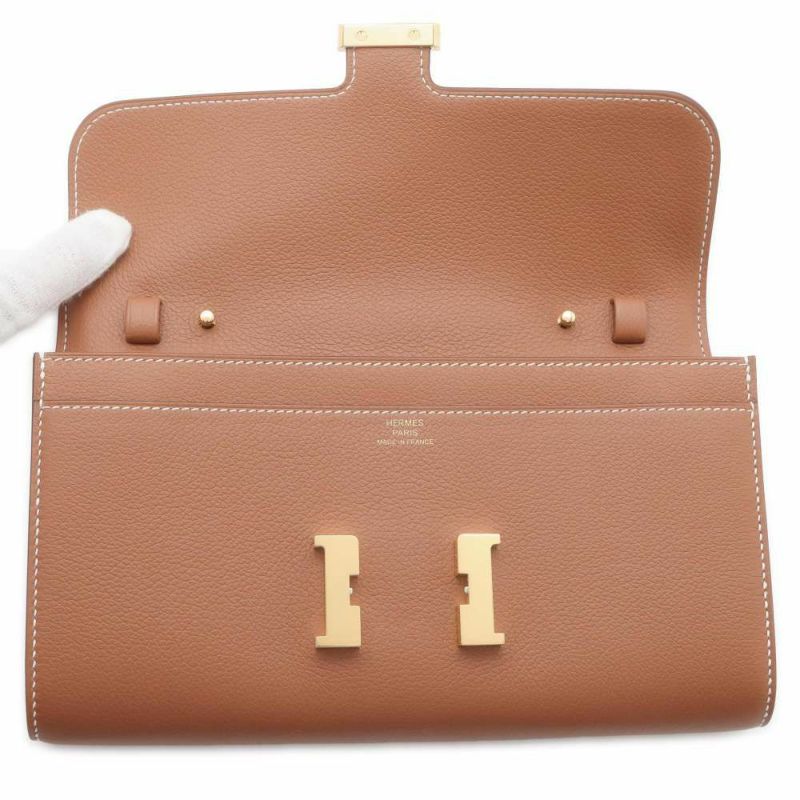 エルメス 長財布 コンスタンス トゥーゴー ロング カヴァル ゴールド/ゴールド金具 エバーカラー B刻印