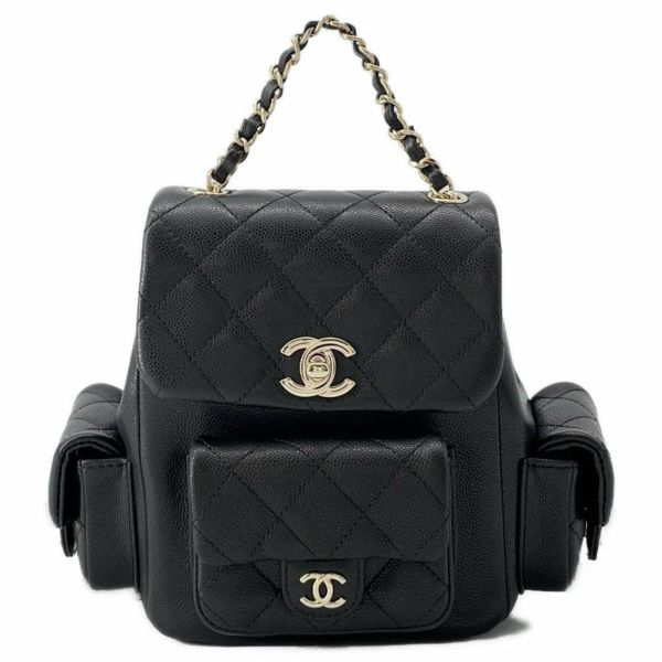 シャネル リュック マトラッセ ココマーク キャビアスキン AS4399 CHANEL バックパック バッグ 黒