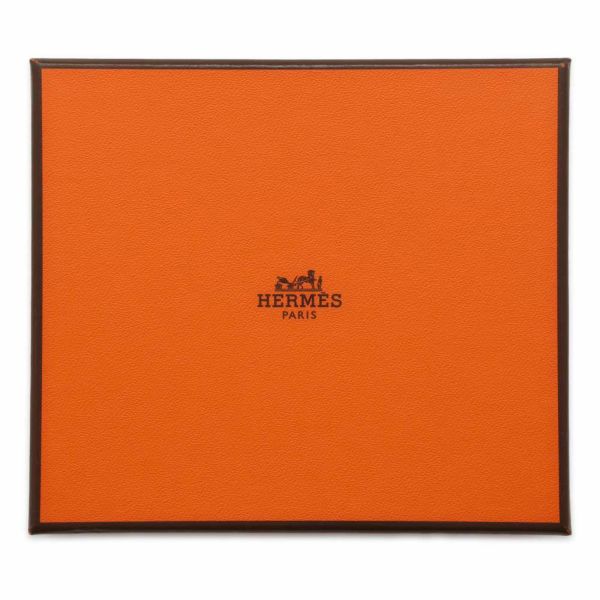 エルメス コインケース アザップコンパクト シルクイン ゴールド/シルバー金具 ヴォーエプソン B刻印