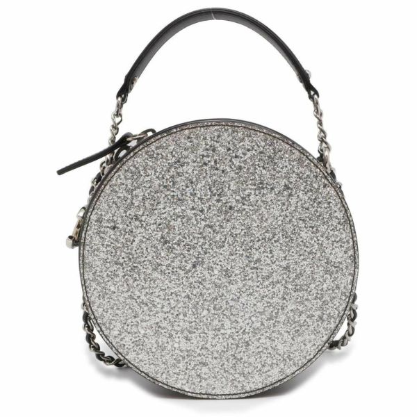 シャネル チェーンショルダーバッグ ココマーク ラウンド グリッター パテント CHANEL 黒 安心保証 |  中古・新品ブランド販売ギャラリーレア公式通販