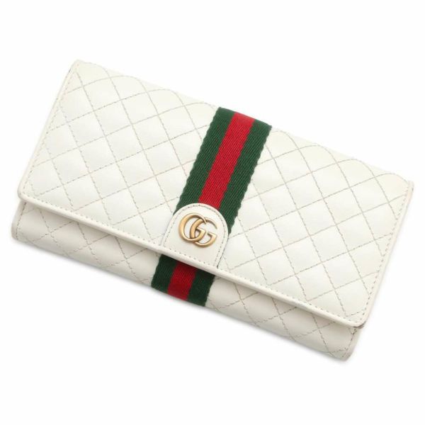 グッチ 長財布 GGマーモント キルティング ウェブ 536451 GUCCI 財布 