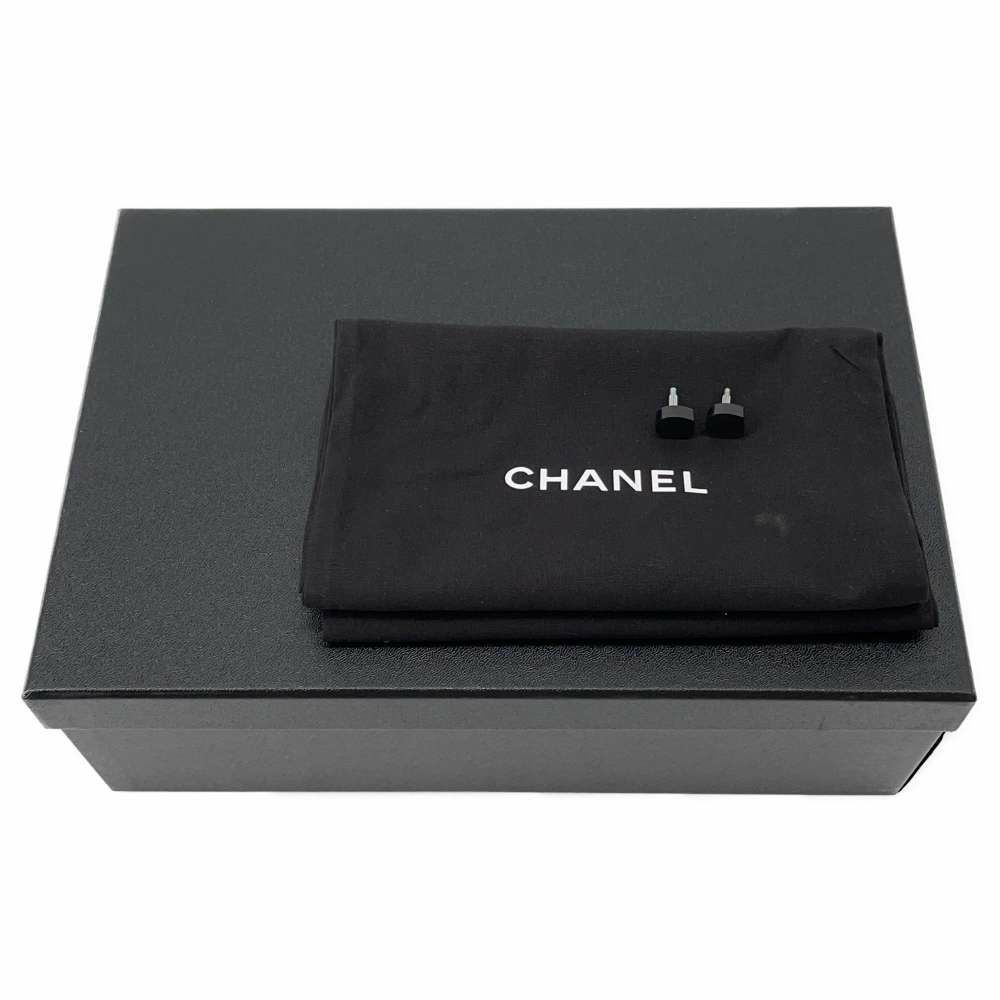 シャネル パンプス パールチェーン スリングバッグ ココマーク ラムスキン レディースサイズ35C G37532 ヒール 靴 黒