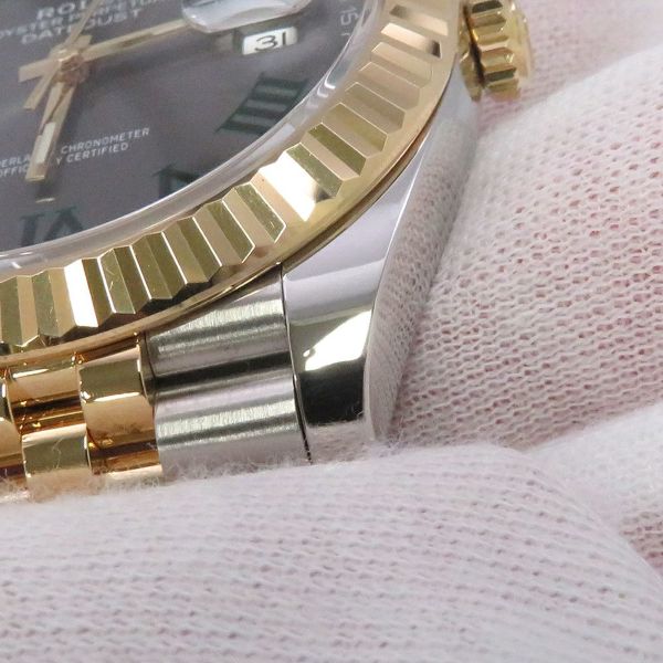 ロレックス デイトジャスト41 SS/K18YG ランダムシリアル ルーレット 126333 ROLEX 腕時計 スレート文字盤