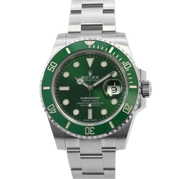 ロレックス サブマリーナ デイト ランダムシリアル ルーレット 116610LV ROLEX 腕時計 ウォッチ グリーン文字盤