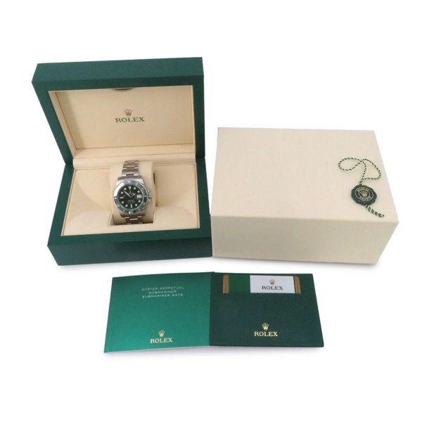 ロレックス サブマリーナ デイト ランダムシリアル ルーレット 116610LV ROLEX 腕時計 ウォッチ グリーン文字盤