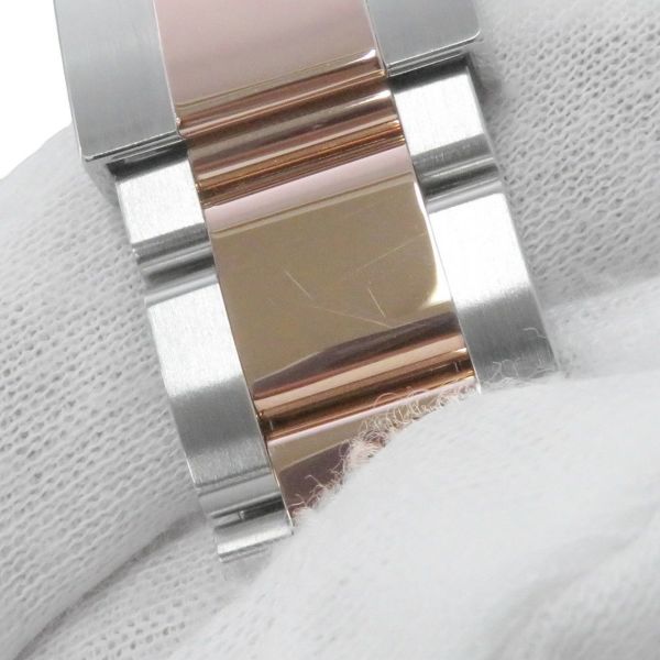 ロレックス デイトジャスト SS/K18PG 126301G ROLEX 腕時計 チョコレート文字盤 10Pダイヤ