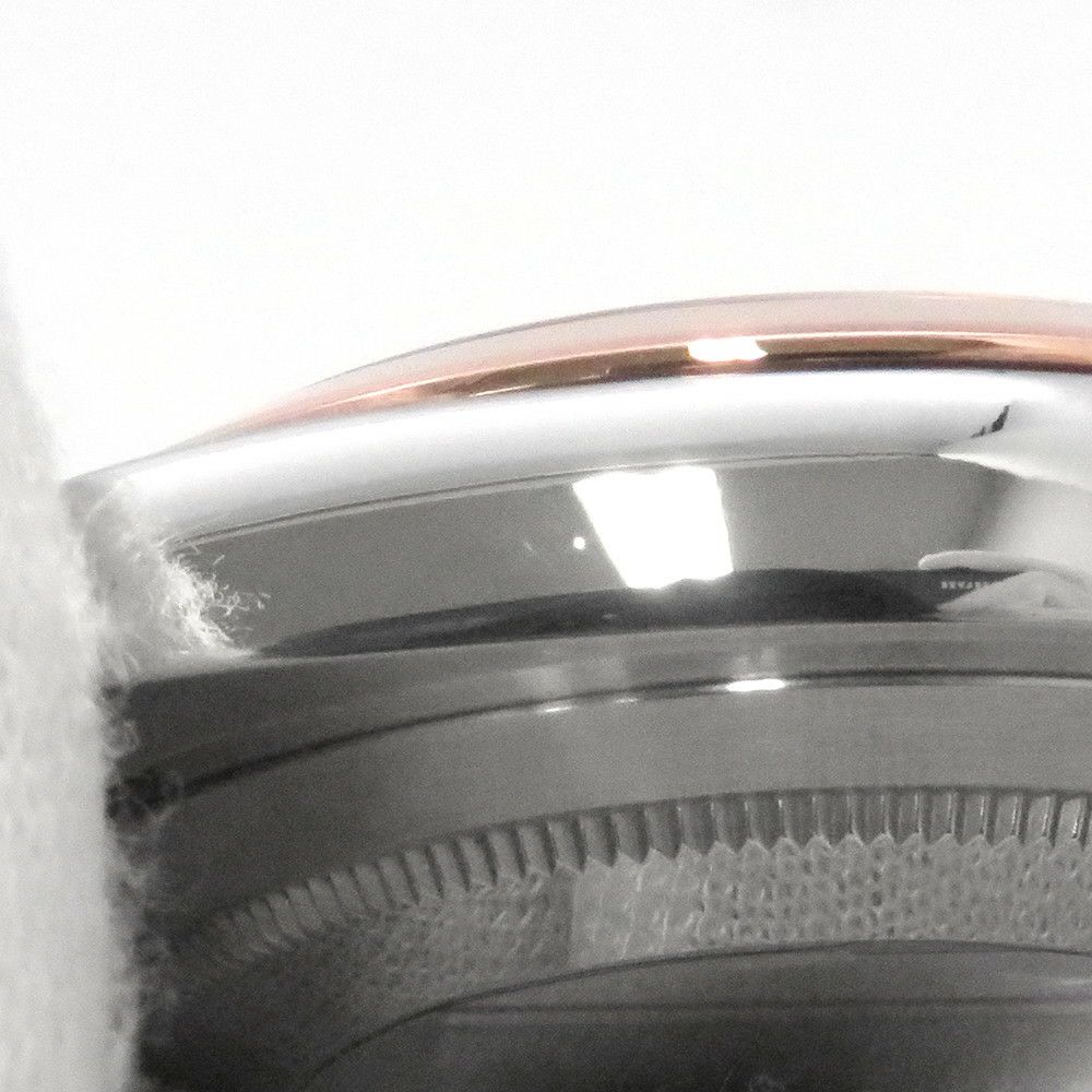 ロレックス デイトジャスト SS/K18PG 126301G ROLEX 腕時計 チョコレート文字盤 10Pダイヤ