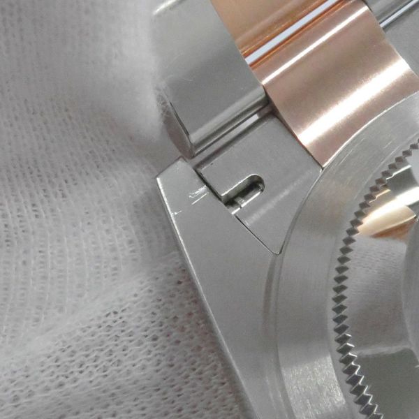 ロレックス デイトジャスト SS/K18PG 126301G ROLEX 腕時計 チョコレート文字盤 10Pダイヤ