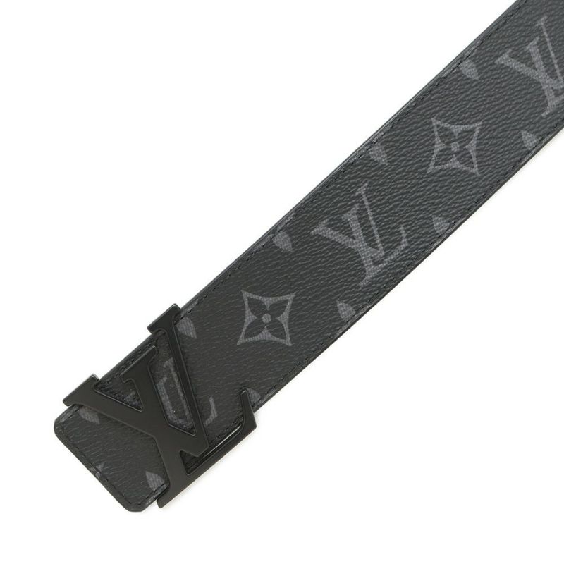ルイヴィトン ベルト モノグラム・エクリプス LVイニシャル サイズ85 M0449 LOUIS VUITTON ブラック 黒