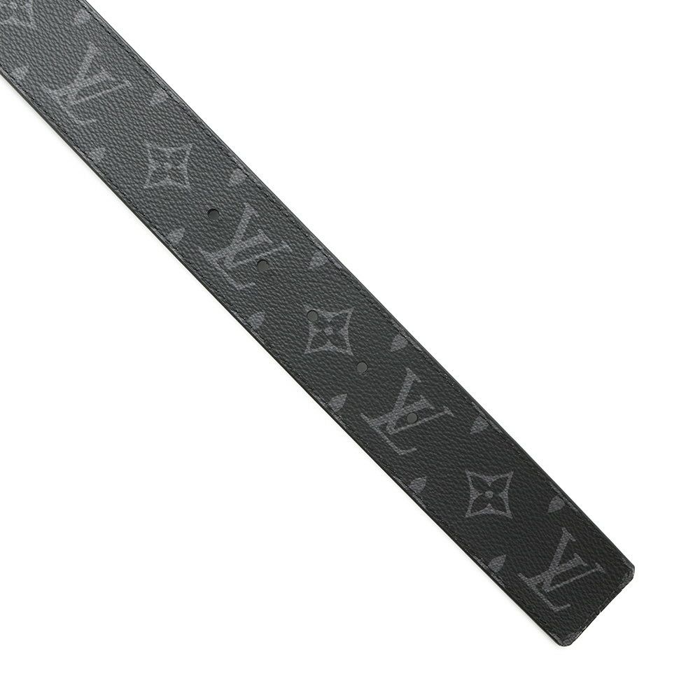 ルイヴィトン ベルト モノグラム・エクリプス LVイニシャル サイズ85 M0449 LOUIS VUITTON ブラック 黒