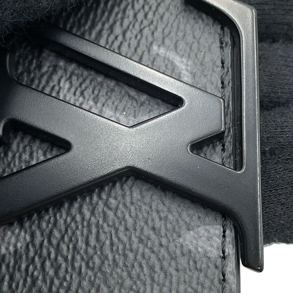 ルイヴィトン ベルト モノグラム・エクリプス LVイニシャル サイズ85 M0449 LOUIS VUITTON ブラック 黒