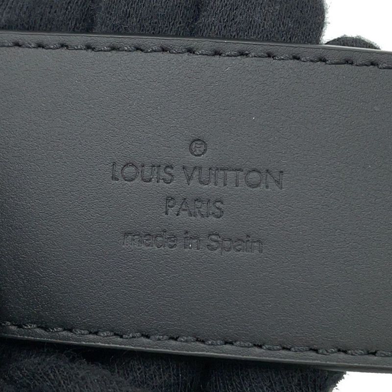 ルイヴィトン ベルト モノグラム・エクリプス LVイニシャル サイズ85 M0449 LOUIS VUITTON ブラック 黒
