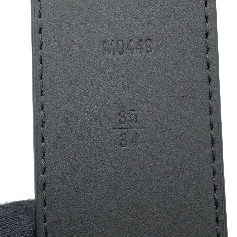 ルイヴィトン ベルト モノグラム・エクリプス LVイニシャル サイズ85 M0449 LOUIS VUITTON ブラック 黒
